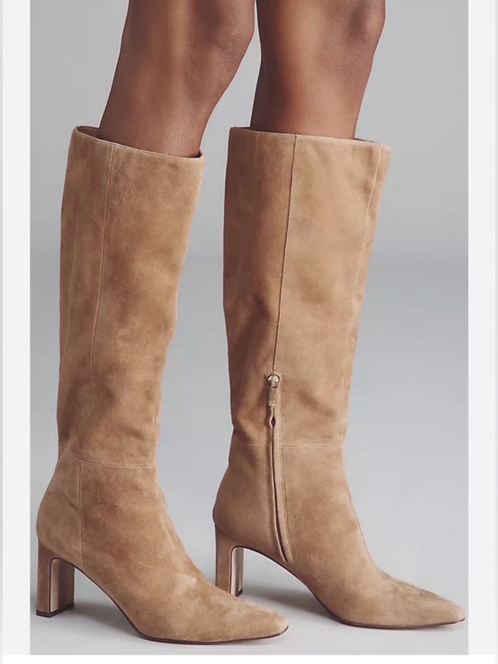 Size 9 Wide Calf - Sam Edelman Sylvia - Cyprus Tan Suede